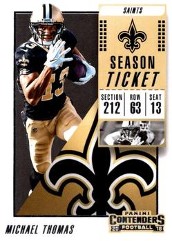 Michael Thomas New Orleans Saints 2018 Panini Contenders NFL #34